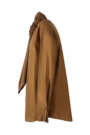 Camicia in misto cotone marrone ALBERTA FERRETTI | A020766300518